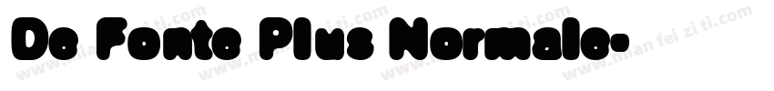 De Fonte Plus Normale字体转换